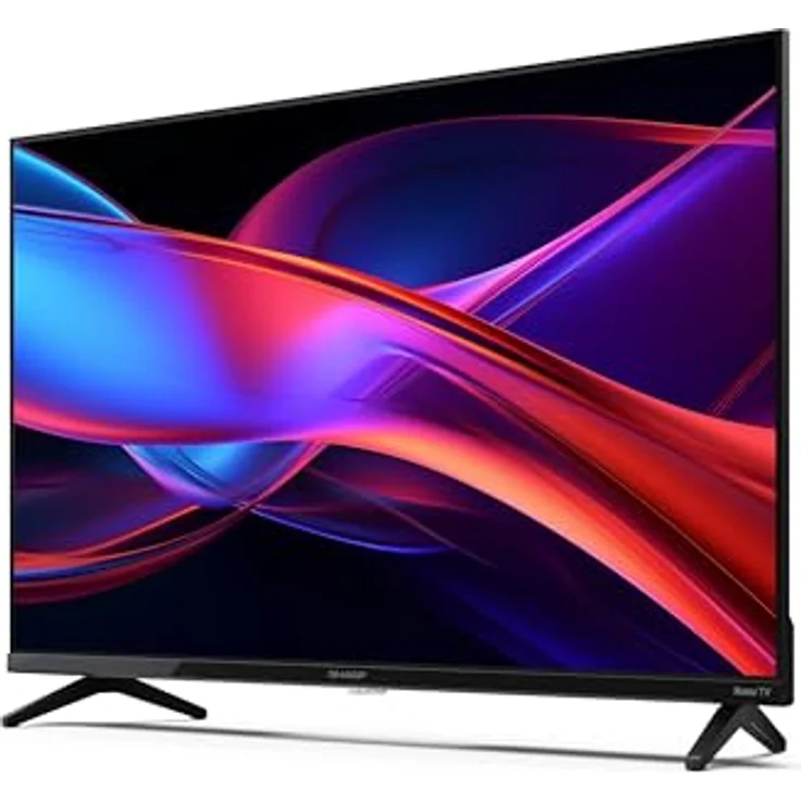 SHARP 32GD2225E - 32 Zoll Fernseher (81 cm) HD Ready Roku TV - Frameless Design, HDR10, AV1-Codec, Receiver, WLAN - Netflix, Prime, Disney+, Apple TV – Bild 3
