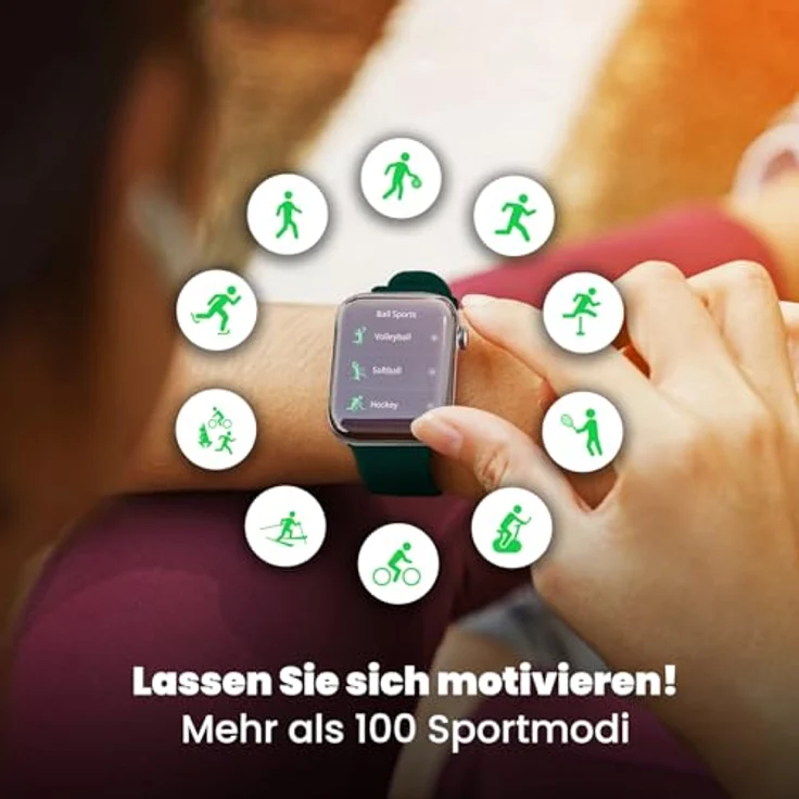 SPC Smartee Duo 2, Smartwatch mit 1,78 Zoll AMOLED-Display, Wasserdichtigkeit bis 3 ATM, Herzfrequenzsensor, Farbe: Grün – Bild 5