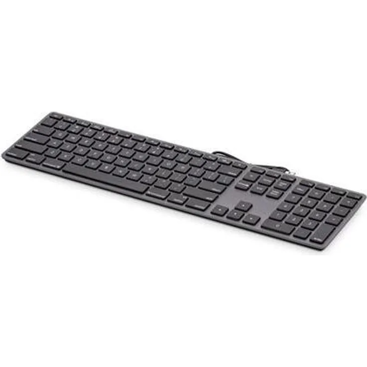 LMP KB-1243 Numerisches Tastenfeld, 2x USB 2.0 Hub, kabelgebunden, Space Grau, US Layout