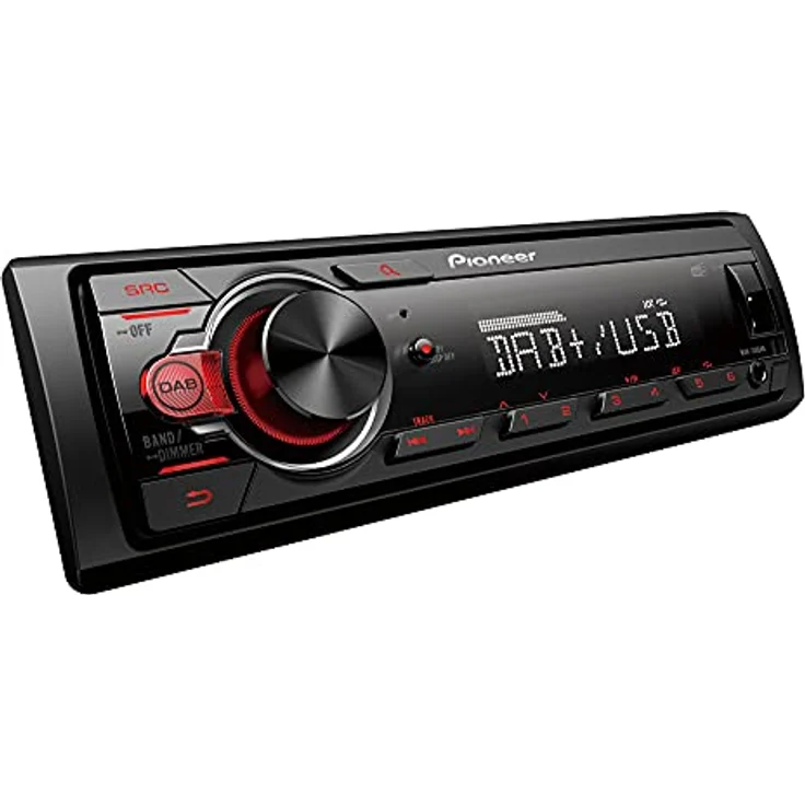 Pioneer MVH-130DABAN mit DAB Antenne, 1DIN Autoradio mit RDS und DAB+, USB, AUX-Eingang, geringe Einbautiefe – Bild 2