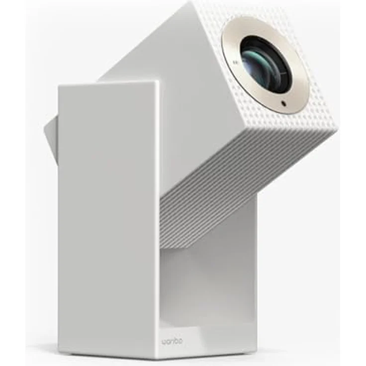 Wanbo Cube 2 Pro, Weiß Projektor mit 500 ANSI Lumen, Android TV 11 und Full HD, Gimbal-Funktion – Bild 3
