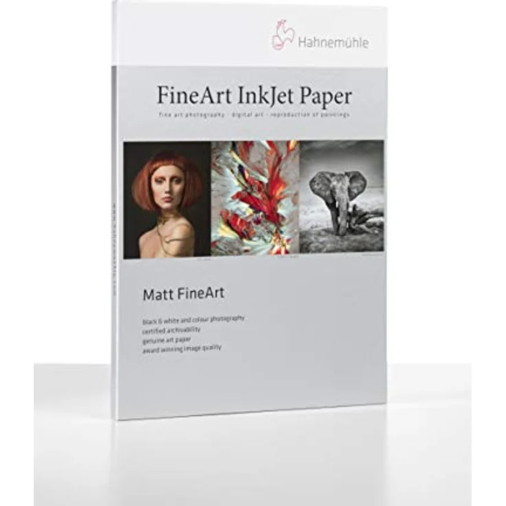 Hahnemühle 10641620 Digital FineArt Photo Rag Papier, 310 g/m², DIN A2, 420 x 594 mm, hellweiß – Bild 1
