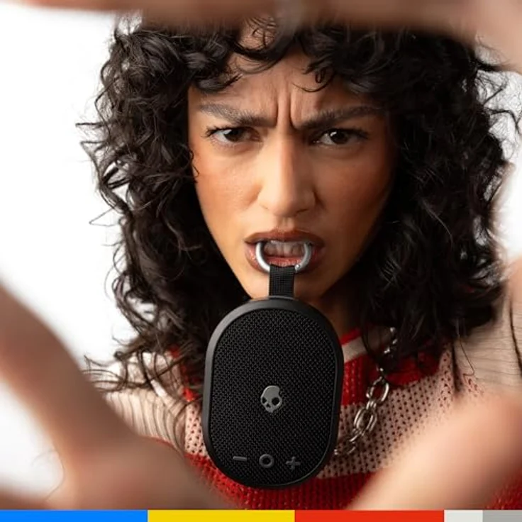 Skullcandy Kilo Compact Wireless Speaker, Bluetooth Lautsprecher mit 24 h Akkulaufzeit, IPX7 wasserdicht, Weiss – Bild 5