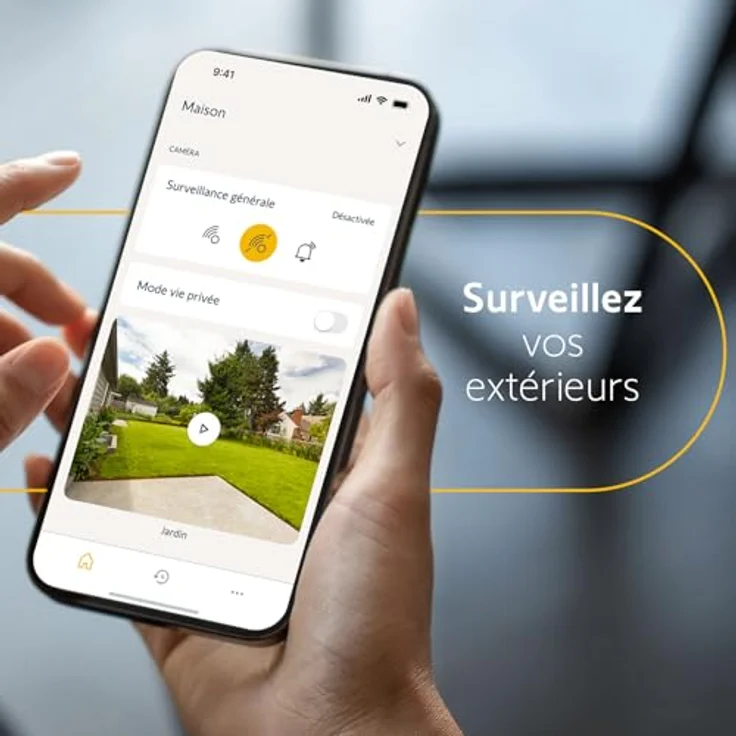 Somfy 1875326 Outdoor Camera anthrazit, WLAN-Außenüberwachungskamera mit 1080p Full HD, 110 dB Sirene, intelligenter Erkennung und Nachtsicht – Bild 5