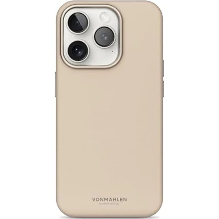 Vonmählen Like Leather Case Cover für Apple iPhone 16 Pro, cremefarben, versandkostenfrei – Bild 1