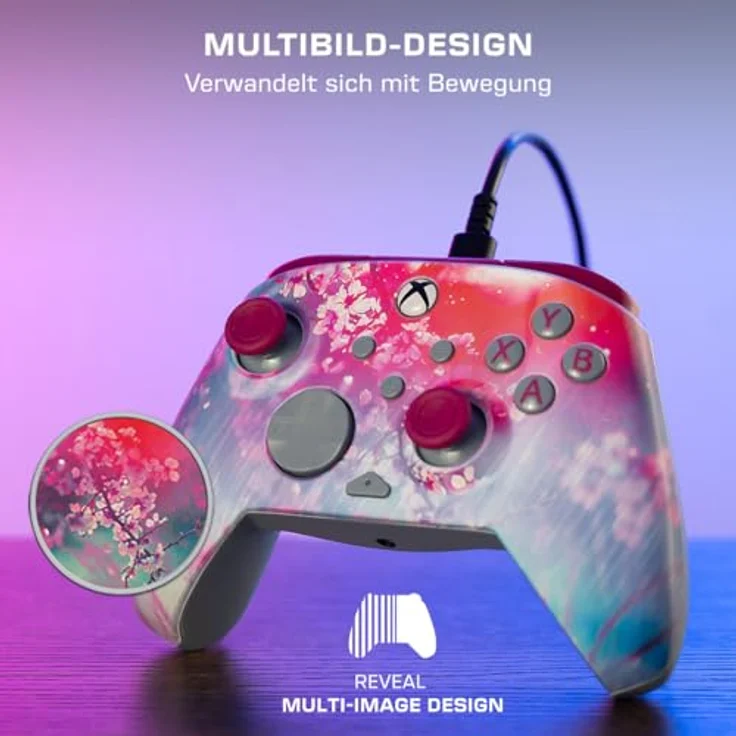 Turtle Beach REMATCH ADVANCED Wired Controller, Hall-Effekt-Hair-Trigger, zuweisbare Schnellauslösetasten, integrierte Audio-Bedienelemente, pink – Bild 2