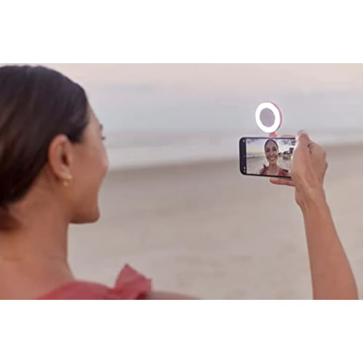 ShiftCam SnapLight – LED-Selfie-Ringlicht mit Vier Helligkeitseinstellungen und eingebautem Akku – Magnetische Halterung lässt Sich an jedem Telefon befestigen – Bild 5