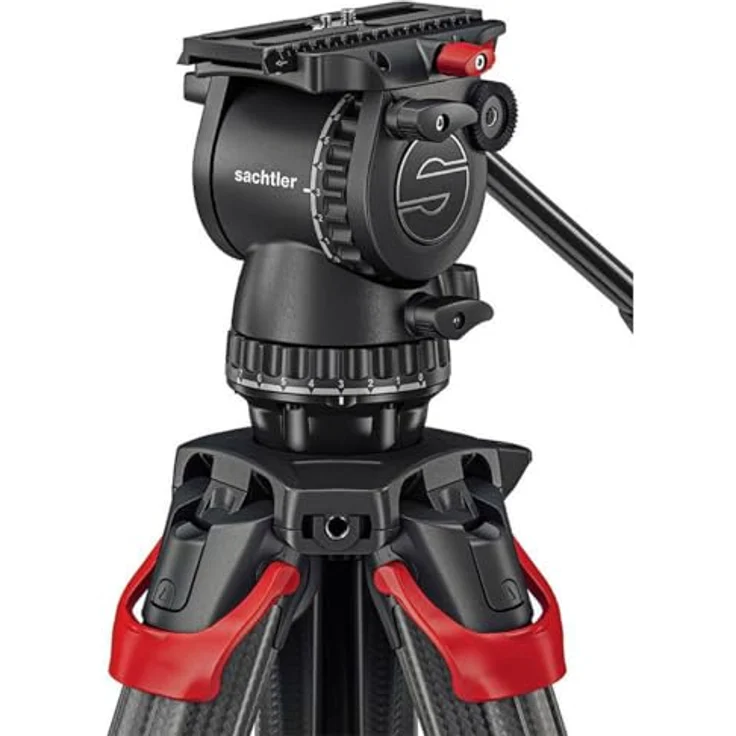 Sachtler FSB 8 MkII Fluidhead (S2069-0001), Kamera-Zubehör mit 12kg Traglast, klassische Halbkugel, PrismBubble – Bild 5
