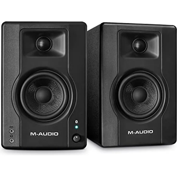 M-AUDIO BX3BT, 3.5-Zoll Studio-Monitore mit Bluetooth, 120W Bi-Amp, MDF-Gehäuse, Bassreflex-Design, Paar
