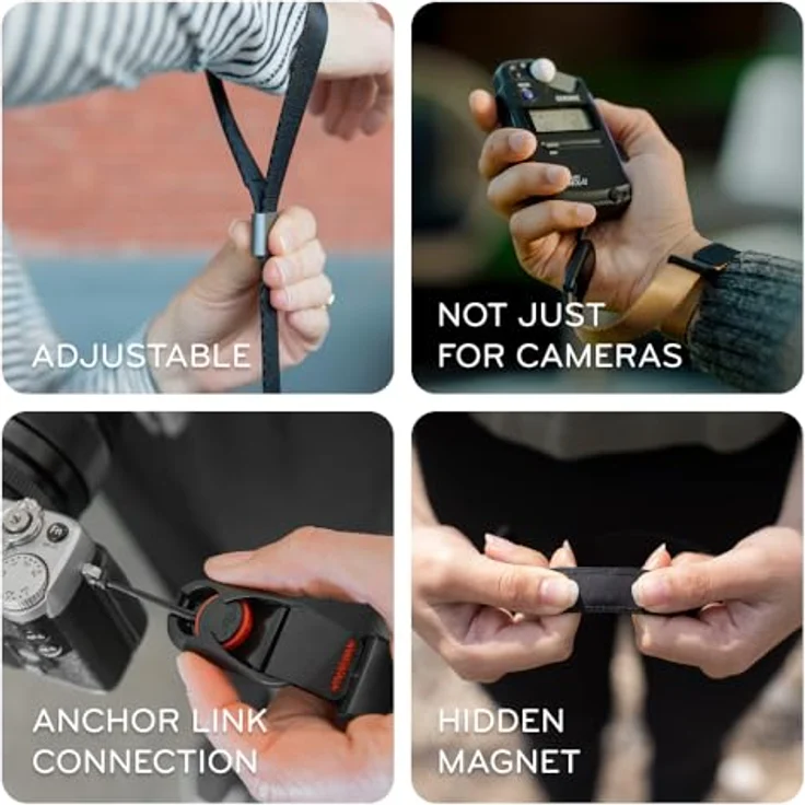 Peak Design Cuff Eclipse CF-EP-3, Kameragurt in Schwarz mit ergonomischem Design und Schnellverschluss – Bild 3