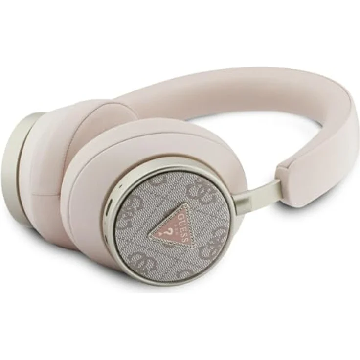 CG MOBILE Guess 4G Triangle Logo, Bluetooth ENC Over-Ear-Kopfhörer mit 45 Stunden Akkulaufzeit, Pink – Bild 1