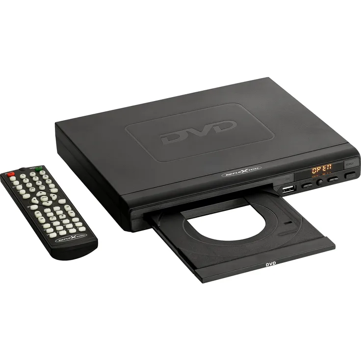 Reflexion DVD367 DVD-Player (Full HD, mit Display, HDMI, Fernbedienung und CD Kopierfunktion auf USB)