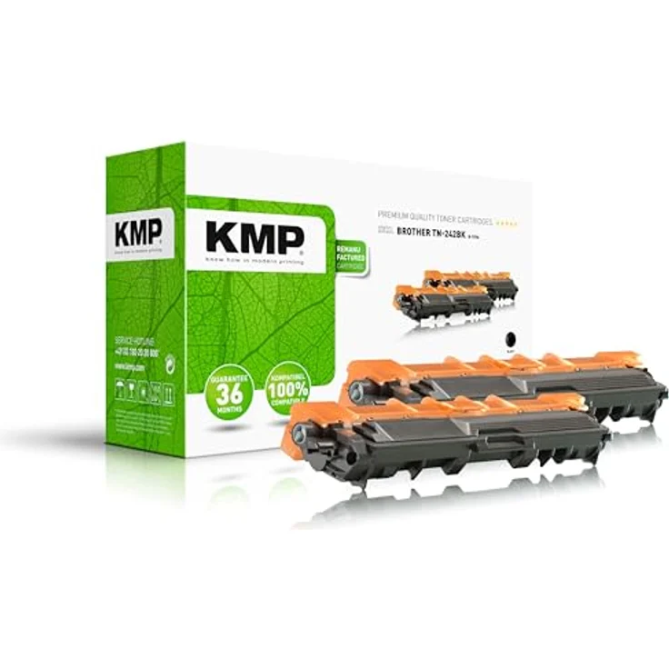 KMP Tonerkartusche B-T57D, kompatibel mit Brother TN-242, schwarz, ca. 2.500 Seiten bei 5% Deckung – Bild 2
