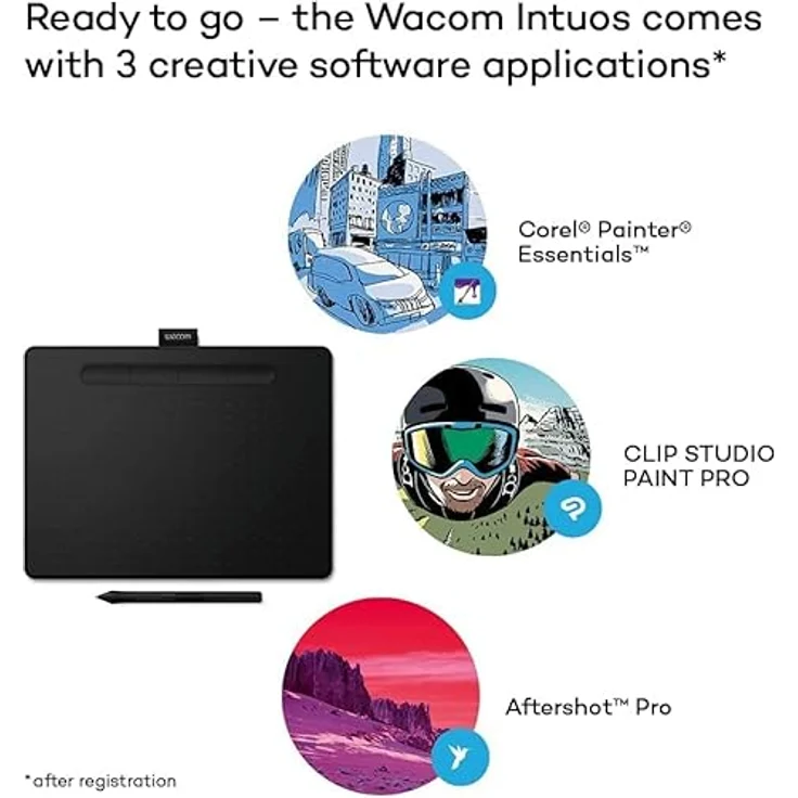 Wacom INTUOS Basis MEDIUM EXC LDLCIntuos Bas Medium ohne LDLC CTL-6100K-B Schwarz – Bild 6