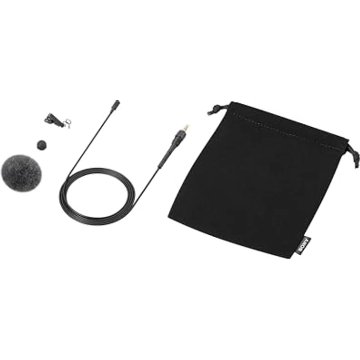 Sony ECM-L1 Lavalier-Mikrofon für Kameras und Handys, optimal für Interviews und Dokumentationen, High-Resolution Sound und robustes Design, Sony – Bild 3
