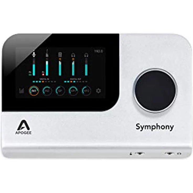 Apogee Symhony Desktop 10 In x 14 Out Desktop Audio-Interface (Symphony-Serie Wandlern und DSP-Effekten, professionelle Audioaufnahmen, Dynamic Touch Screen Display)