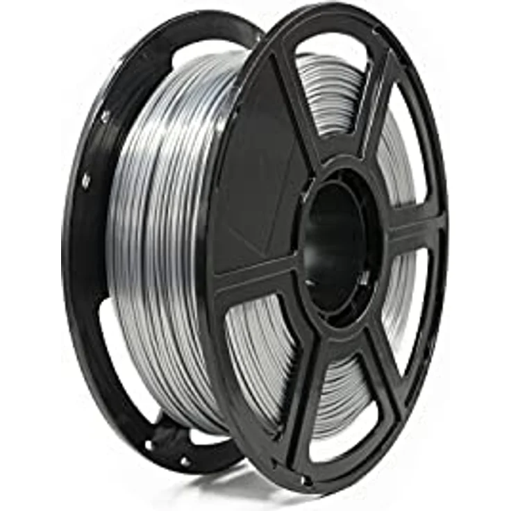 Bresser SILK PLA Filament 1,75mm, 1 KG, biologisch abbaubar, silber – Bild 1