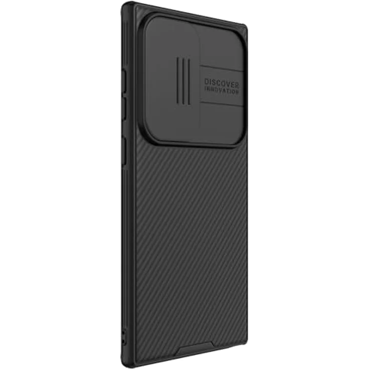 Nillkin CamShield Pro Series Schutzhülle für Samsung Galaxy S24 Ultra, Schwarz - Kameraschutz, Kabelloses Laden, Rutschfestes Design – Bild 2