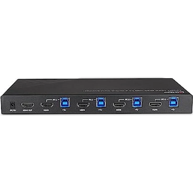 LINDY 4 Port HDMI 4K60, USB 3.0 & Audio KVM Switch, W128802323 – Bild 4