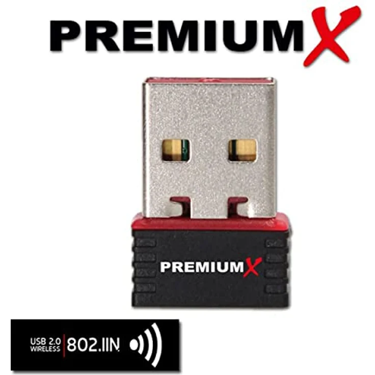 PremiumX PX150 MINI W-LAN Stick, Wireless N 150 Mbit USB-Micro-Pen Adapter, kompakt und leicht, unterstützt Windows, Linux, MAC OS – Bild 2