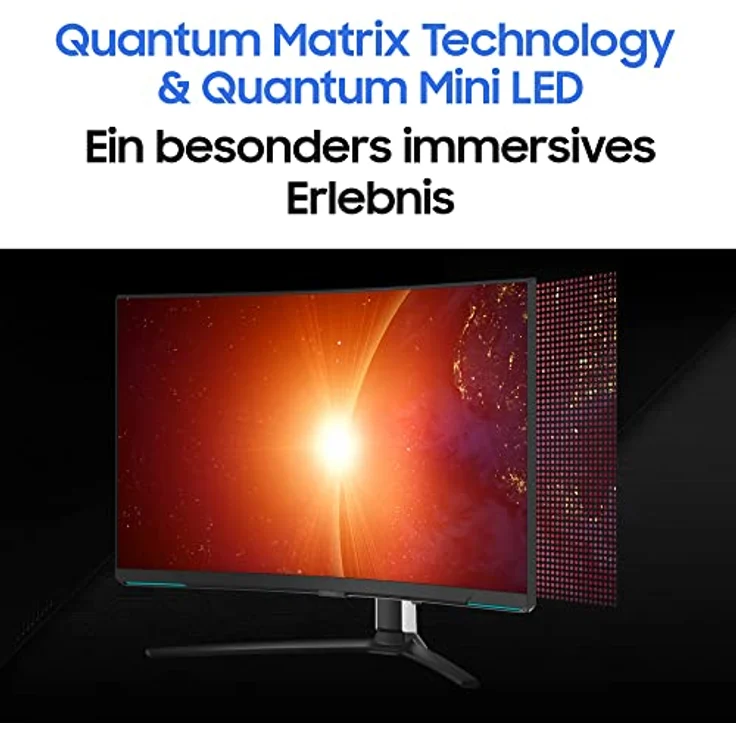 Samsung Odyssey Neo G8 Gaming Monitor S32BG850NU, 32 Zoll, VA-Panel, 4K UHD-Auflösung, AMD FreeSync Premium Pro, 1 ms Reaktionszeit, Bildwiederholrate 240 Hz, Front Schwarz, Rückseite Weiß – Bild 5