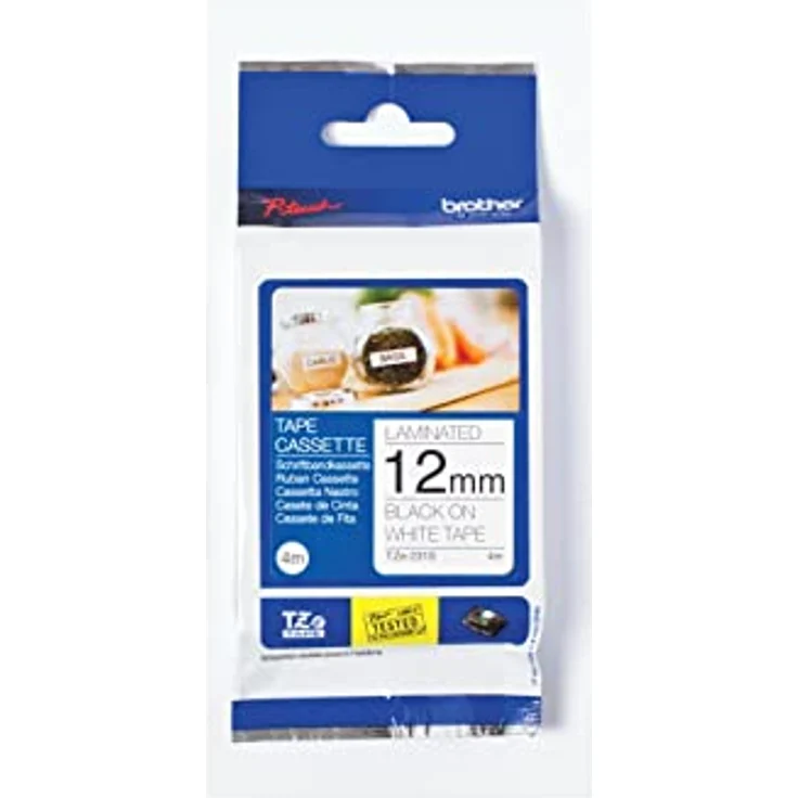 Brother TZE-231 S2 Druckerzubehör schwarz white original - Preisvergleich – Bild 1