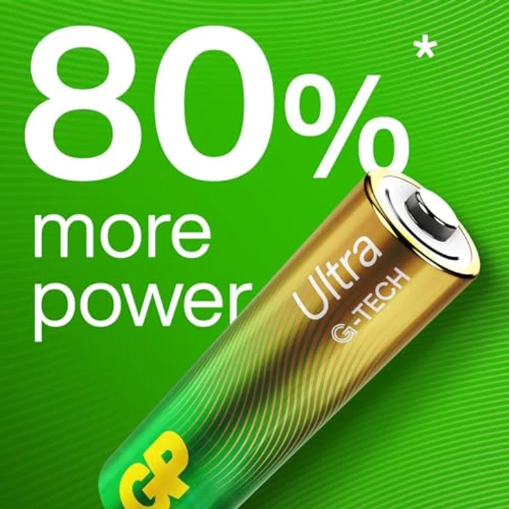 GP Batteries Ultra Alkaline GP15AU AA Einwegbatterie, 24er Pack, 1,5 V, leistungsstark und auslaufsicher – Bild 2