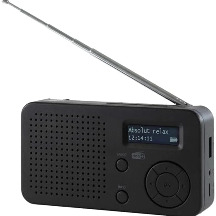 Imperial DABMAN 17 Tragbares DAB+ & UKW-Radio mit Bluetooth und austauschbarem Akku - Schwarz – Bild 4
