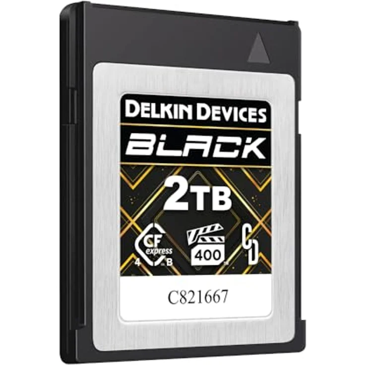 Delkin BLACK CFexpress™ Type B 4.0 VPG400, 2 TB Speicherkarten mit 3220 MB/s Schreib- und 3700 MB/s Lesegeschwindigkeit für 8K-Videoaufnahmen – Bild 2