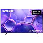 Samsung Crystal UHD U8079F 4K 75 Zoll (189 cm) LED Fernseher, Crystal Prozessor 4K, MetalStream Design, Smart TV mit AI Upscaling und Gaming Hub, Schwarz