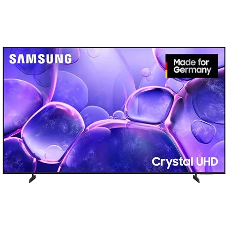 Samsung Crystal UHD U8079F 4K 75 Zoll (189 cm) LED Fernseher, Crystal Prozessor 4K, MetalStream Design, Smart TV mit AI Upscaling und Gaming Hub, Schwarz
