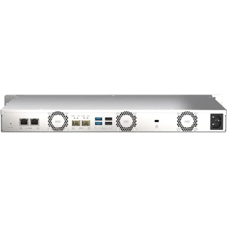 QNAP 4-Bay 1U Short-Depth 12" NAS. Marvell Octeon TX2 CN9130 / CN9131 64-bit Quad-core 2.2 GHz. 4GB DDR4 SODIMM RAM (1 Slot. up to 32GB). 4 – Bild 2