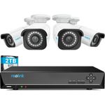 Reolink 4K Überwachungskamera Set RLK8-800B4-A, Aussen, 8CH 2TB HDD NVR, 4X PoE IP Kamera, Personenerkennung & Fahrzeugerkennung