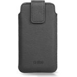 SBS Universal Holster Case, für Smartphones bis 6,8“, mit Magnetverschluss und einfachem Auszugssystem, schwarz