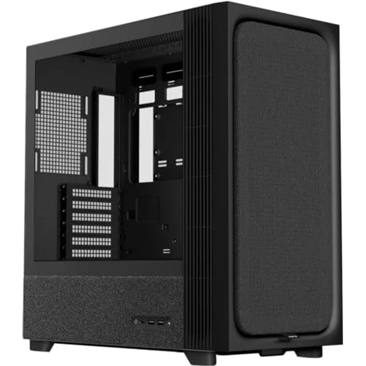 TRYX FLOVA F50 ATX Midi-Tower PC-Gehäuse Schwarz, High-Airflow Silent Gaming Case für 420 mm GPUs, 360 mm Radiator, USB-C 3.2, Hartglas-Seitenteil, optimiertes Kühlungssystem – Bild 1