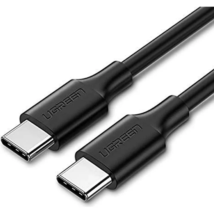Ugreen USB-C zu USB-C Datenkabel, 1,5m, 3A Schnellladung, PD & QC kompatibel, 480Mb/s, Schwarz