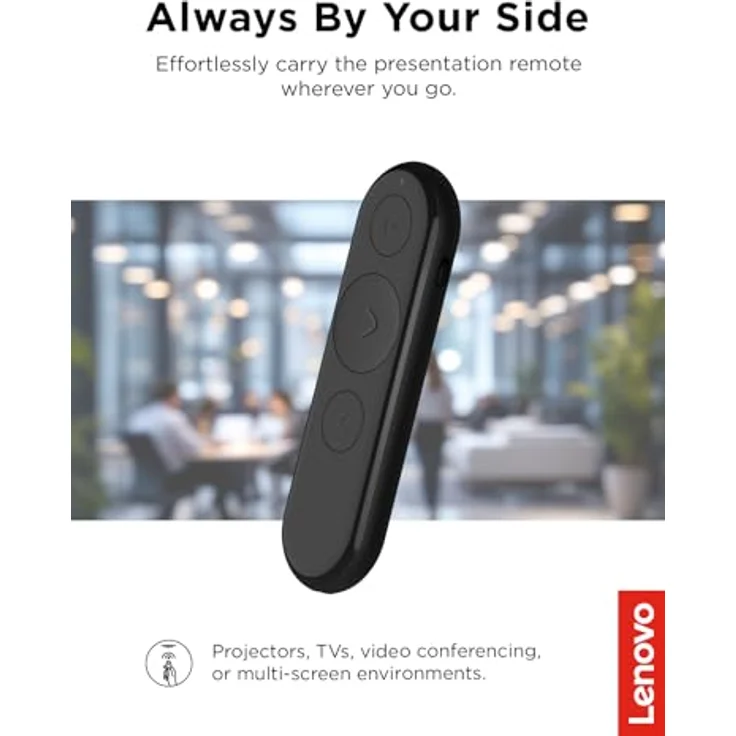 Lenovo Tragbare wiederaufladbare Präsentationsfernbedienung mit digitalem Zeiger, Cursor-Modus und zusätzlicher Anpassung über LADM – Bild 5