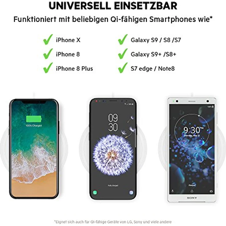Belkin Boost UP Bold Wireless Charging Pad, 10 W, weiß – Bild 5