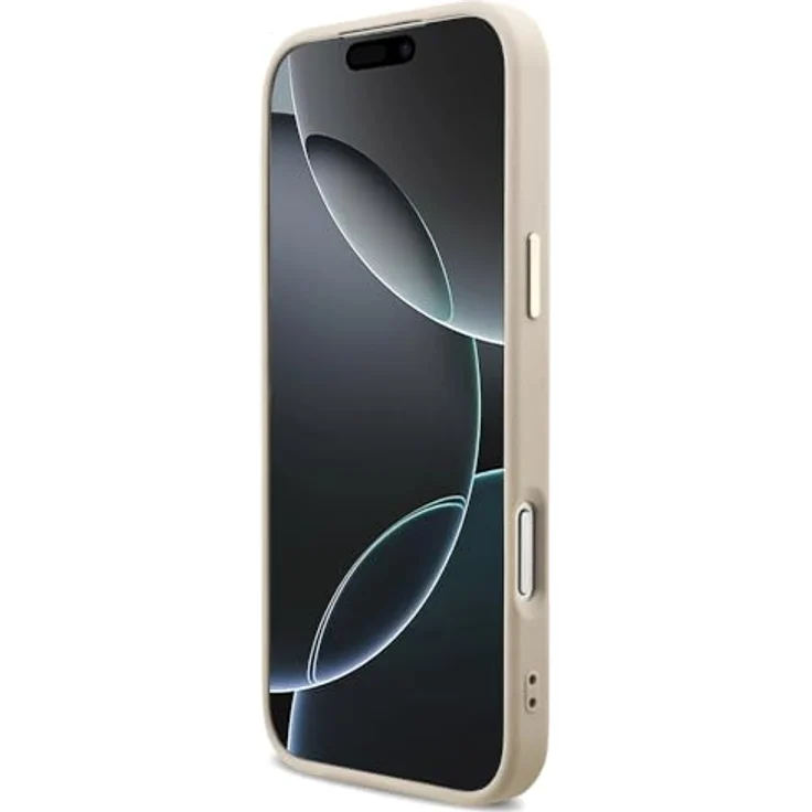 CG MOBILE Guess 4G Triangle Logo Schutzhülle für iPhone 17 Pro Max, kompatibel mit MagSafe, TPU/PC/Kunstleder, Pink/Gold – Bild 5