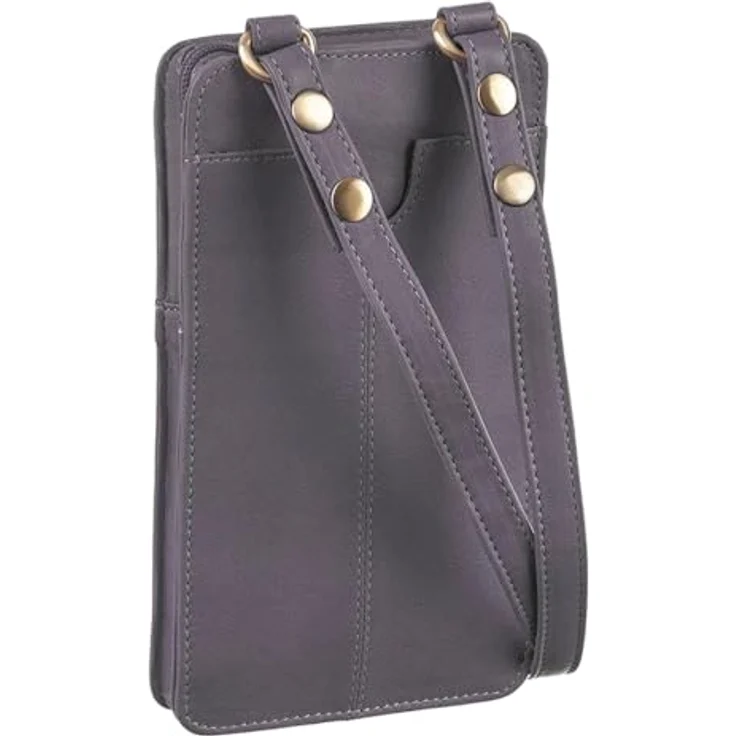 Greenland Nature Nature Soft Handytasche Geldbörse aus 100% Leder, lila, 11 cm x 6 cm x 20 cm – Bild 4