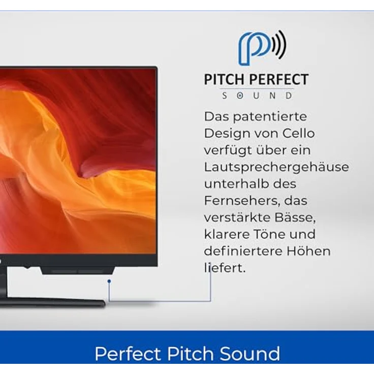 Cello C1924WS, 19 Zoll 12 Volt Traveller Smart Fernseher, rahmenlos mit ultrafastem WebOS, Pitch Perfect Lautsprechern, Bluetooth, vorinstallierten Streaming-Apps wie Netflix, ideal für Wohnmobile und LKWs – Bild 5