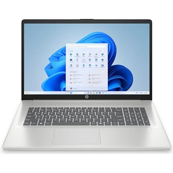 HP 17-cp2561ng Full HD Notebook, 43,9 cm (17.3 Zoll), 1920 x 1080 Pixel, 8 GB RAM, 512 GB SSD, Windows 11 Home, AMD Ryzen 5 bis 4,3 GHz, silber, versandkostenfrei – Bild 5