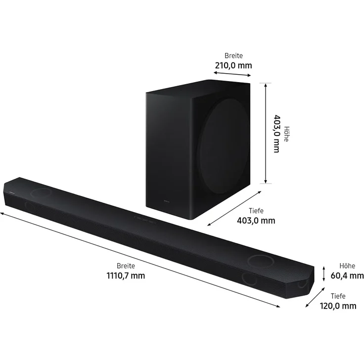 Samsung HW-Q810GC 5.1.2-Kanal Q-Soundbar, kabelloses Dolby Atmos / DTS:X, Q-Symphony, SpaceFit Sound Pro [2023] – Bild 3