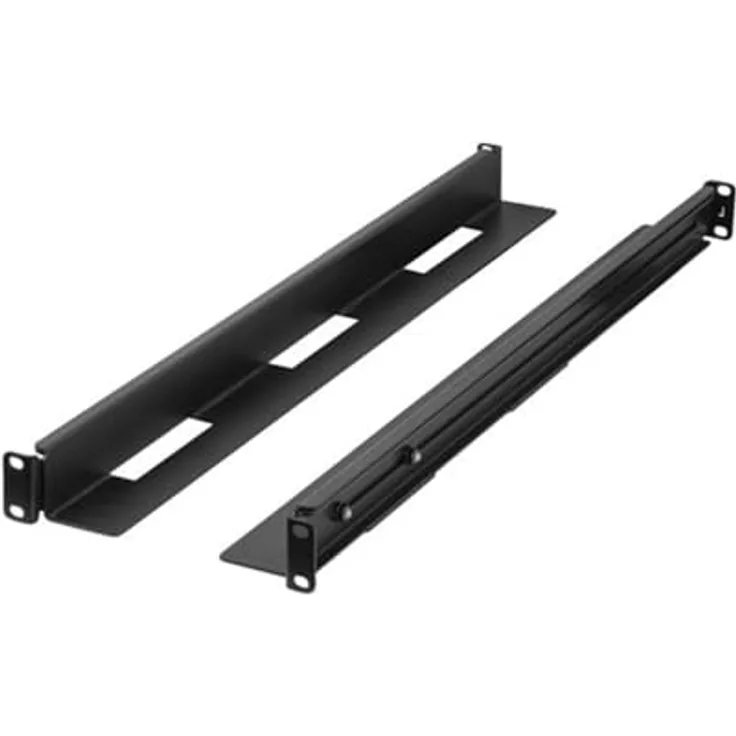 Lanberg AK-1902-B, 1U Sliding Rails aus Stahl, ausziehbar 650-1090 mm, belastbar bis 90 kg, schwarz