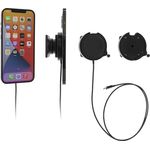 Brodit Halter m. MagSafe, Smartphone Halterung mit 15W Schnellladung, Schwarz