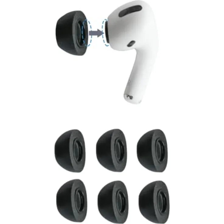 Comply Premium Schaumstoff-Ohrpassstücke, kompatibel mit AirPods Pro, Version 2.0, kleine Größe, 3 Paar, 44-50220-21, schwarz - Preisvergleich