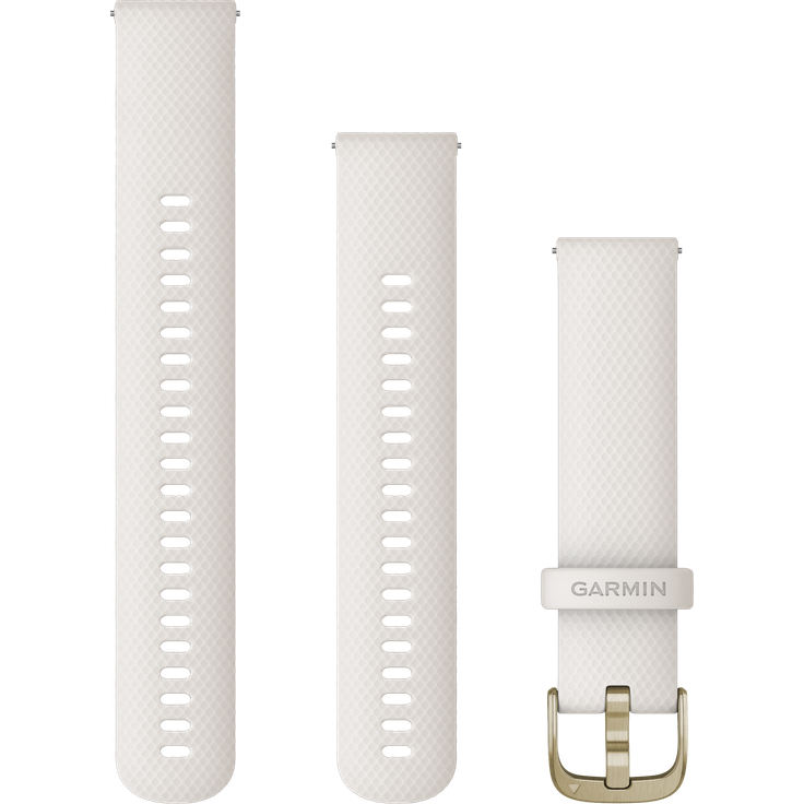 Garmin Venu 2 Plus Band (20 mm, Silikon), Uhrenarmband, Weiss