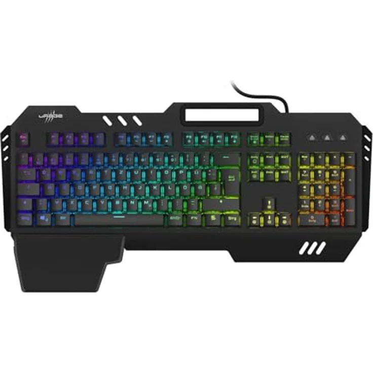 uRage Gaming-Keyboard Exodus 800 Mechanical, mechanische Tastatur, Outemu Blue Switches, 50 Mio. Anschläge, Full Anti-Ghosting mit N-Tasten-Rollover, in Schwarz – Bild 1