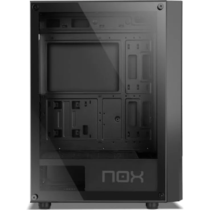 NOX XTREME PRODUCTS Infinity BETA - Semitower M-ATX | ITX, Schwarz, Seitenfenster aus gehärtetem Glas, Platz für 8 Lüfter, Komp. Grafikkarten bis 300mm, USB 3.0 – Bild 3