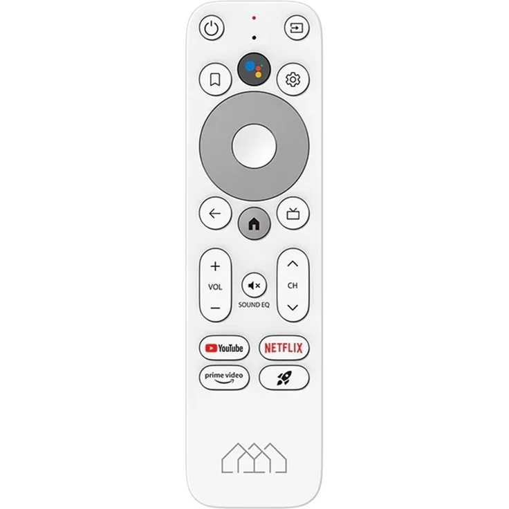 Homatics Box Fernbedienung weiß, für Homatics Box Q/R, Dongle Q/R, Bluetooth RCU, mit YouTube- und Netflix-Shortcut-Tasten